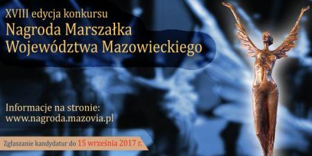 XVIII konkurs Nagroda Marszałka Województwa Mazowieckiego.