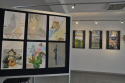 Wystawa prac plastycznych konkursu „Dzieła Aleksandra Fredry w malarstwie i rysunku”.