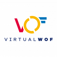 Napis Virtual WOF w formie loga.