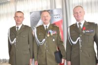 Od lewej: mjr Dariusz Półtorak, płk Alfred Kabata, mjr Piotr Szczepaniak.