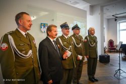 Nowo przyjęci do ZOR RP wraz z płk. A. Kabatą i ppłk. K. Tomaszewskim.