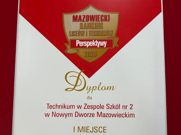 Technikum w ZS nr 2 najlepsze w powiecie